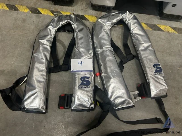 2x automatische reddingsvesten secumar - afbeelding 1 van  2