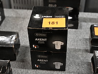 2x axent bekerhouden wit - afbeelding 1 van  1