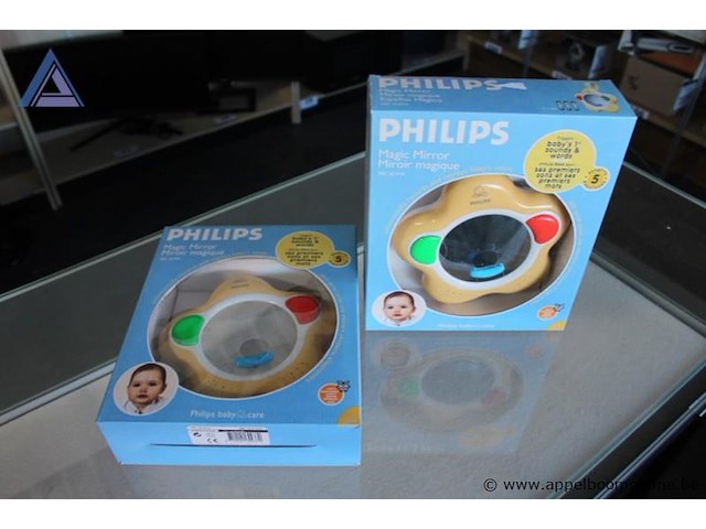 2x babyspeeltje philips, magic mirror, baby's 1e geluiden & woorden, vanaf 5 maanden, werking niet gekend - afbeelding 2 van  2