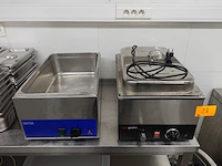2x bain marie & toebehoren