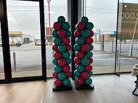 2x ballonnen pilaar decoratie - afbeelding 1 van  3