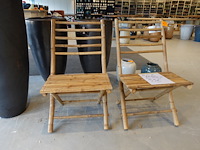 2x bamboe stoelen - afbeelding 1 van  5