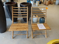2x bamboe stoelen - afbeelding 2 van  5