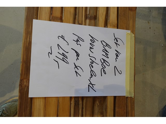 2x bamboe stoelen - afbeelding 4 van  5