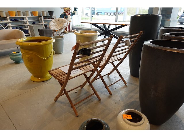 2x bamboe stoelen - afbeelding 5 van  5