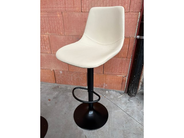 2x barstoel beige - afbeelding 2 van  2