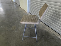 2x barstoel bruin (draaibaar 180 graden) - afbeelding 3 van  6