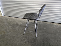 2x barstoel grijs (draaibaar 180 graden) - afbeelding 3 van  6