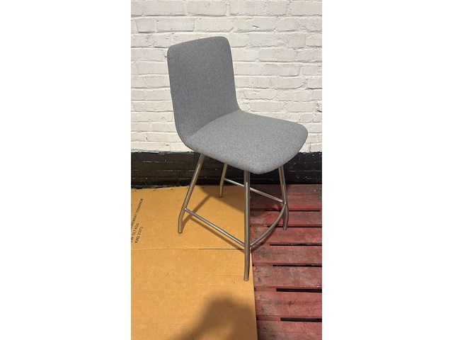 2x barstoel grijs - afbeelding 1 van  1