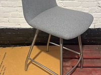 2x barstoel grijs - afbeelding 1 van  1