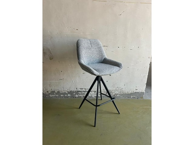 2x barstoel oasis grey met draaifuntie - afbeelding 3 van  3