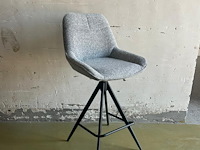 2x barstoel oasis grey met draaifuntie - afbeelding 3 van  3