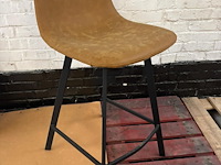 2x barstoel oker - afbeelding 1 van  2