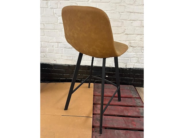 2x barstoel oker - afbeelding 2 van  2