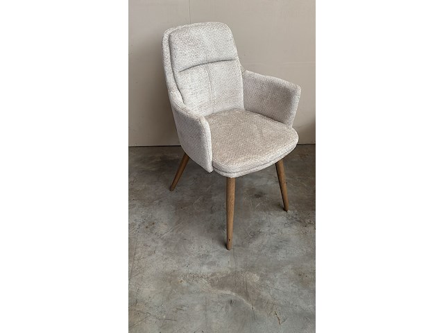 2x beige eetkamerstoel maxfurn - afbeelding 1 van  1