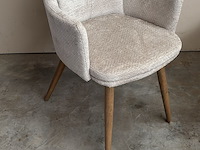 2x beige eetkamerstoel maxfurn - afbeelding 1 van  1