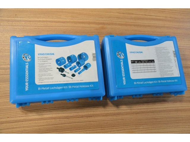 2x bi-metal holesaw kit yphs13k/gnl, 12 piece kit - afbeelding 2 van  5