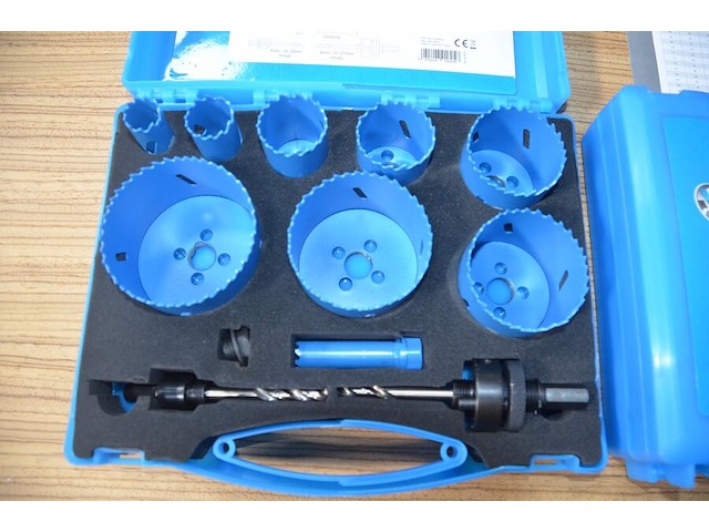2x bi-metal holesaw kit yphs13k/gnl, 12 piece kit - afbeelding 4 van  5