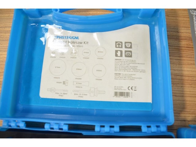2x bi-metal holesaw kit yphs13k/gnl, 12 piece kit - afbeelding 4 van  4