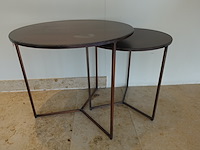 2x bijzettafel & staande lamp