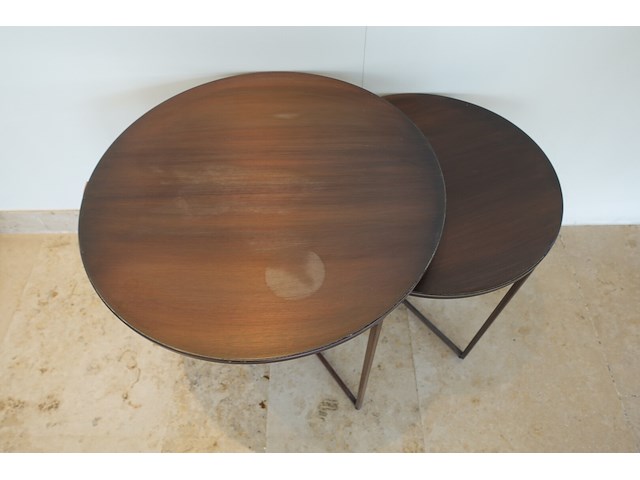 2x bijzettafel & staande lamp - afbeelding 2 van  3