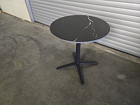 2x bistro keramiek nero zwart rond 68cm