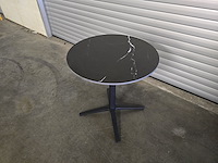2x bistro keramiek nero zwart rond 68cm - afbeelding 5 van  6