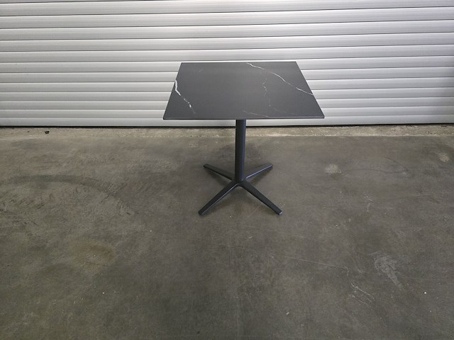 2x bistro keramiek nero zwart vierkant 70cm - afbeelding 3 van  7