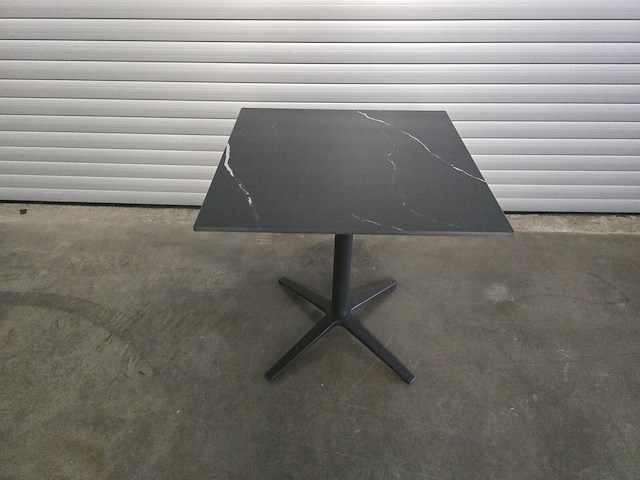 2x bistro keramiek nero zwart vierkant 70cm - afbeelding 6 van  7