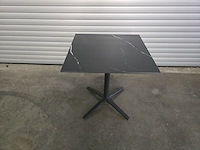 2x bistro keramiek nero zwart vierkant 70cm - afbeelding 6 van  7