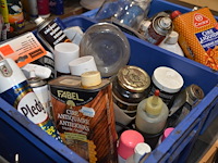 2x blauwe bak met diverse producten - afbeelding 2 van  2