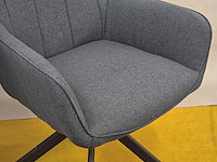 2x blauwe draaibare stoel - afbeelding 3 van  5