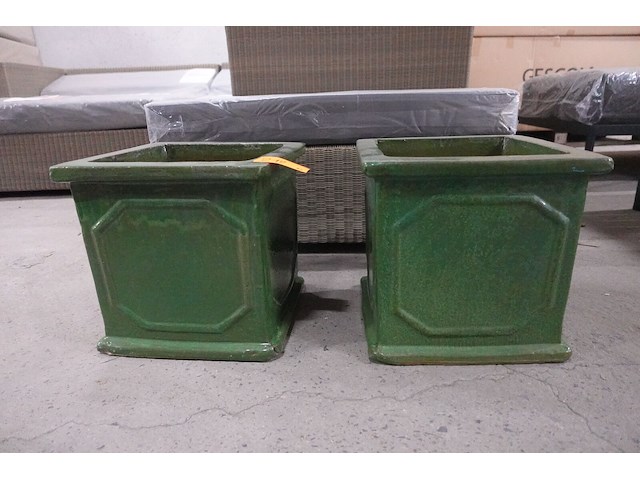 2x bloempot - afbeelding 1 van  2
