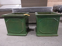 2x bloempot - afbeelding 1 van  2