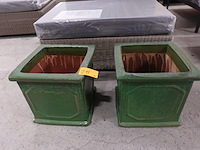 2x bloempot - afbeelding 2 van  2