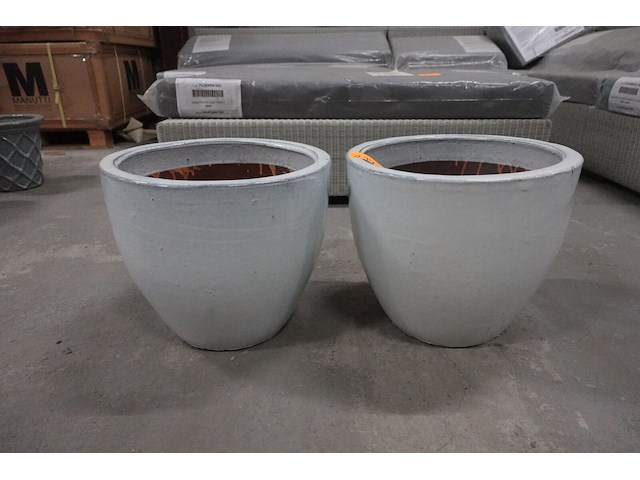 2x bloempot - afbeelding 1 van  2