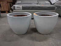 2x bloempot - afbeelding 1 van  2