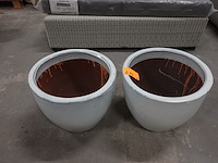 2x bloempot - afbeelding 2 van  2