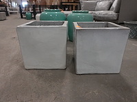 2x bloempot - afbeelding 1 van  2