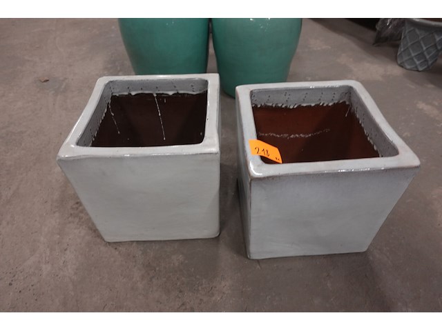 2x bloempot - afbeelding 2 van  2