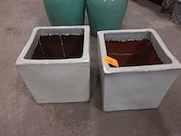 2x bloempot - afbeelding 2 van  2