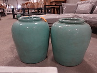 2x bloempot - afbeelding 1 van  2