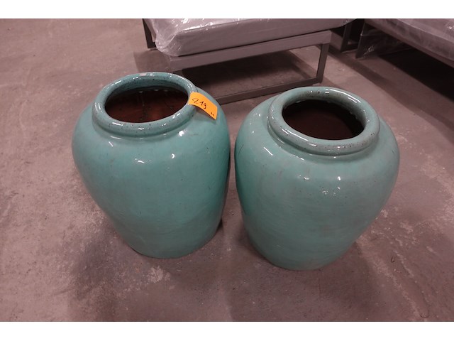 2x bloempot - afbeelding 2 van  2
