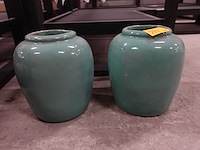 2x bloempot - afbeelding 1 van  2