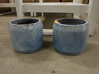 2x bloempot - afbeelding 1 van  2