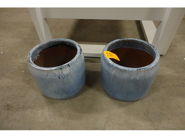 2x bloempot - afbeelding 2 van  2