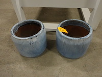 2x bloempot - afbeelding 2 van  2