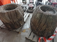 2x boomstam vuilnisbak - afbeelding 5 van  5
