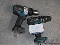 2x boormachine, makita, wo. ddf482, 18v, werking niet gekend - afbeelding 1 van  1