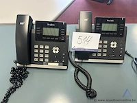 2x bureautelefoon yealink t42s. werking niet gekend, voip telefoon